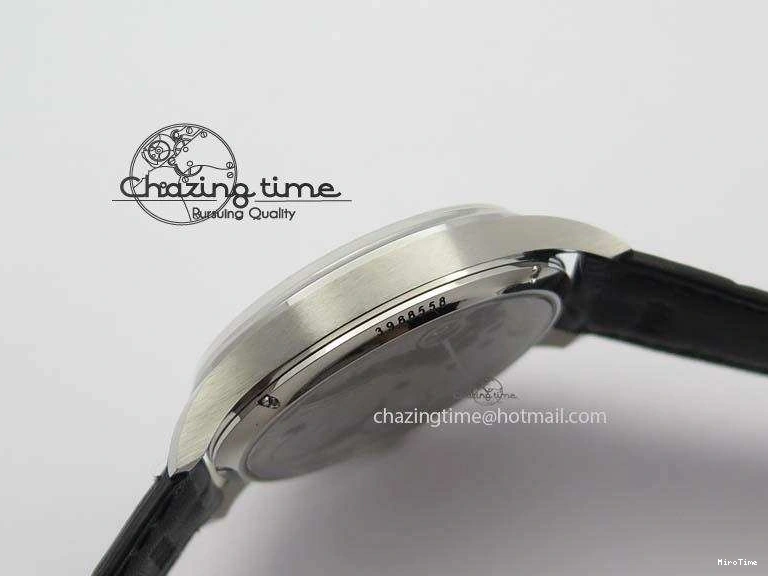 MIROTIME 1223 Effortless Portuguese IW544404 SS White Dial On Black Leather Strap A 7257
